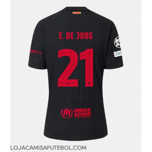 Camisa de Futebol Barcelona Frenkie de Jong #21 Equipamento Secundário 2024-25 Manga Curta